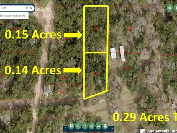 LOTS 4, 5, 11 & 12, Lakehills, TX 78063