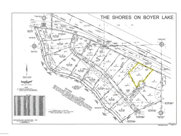 Lot 8 Blk2 S The Shores On Boyer Lake, Lake Park, MN 56554