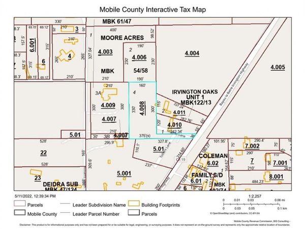 0 Pearl Lane, Irvington, AL 36544