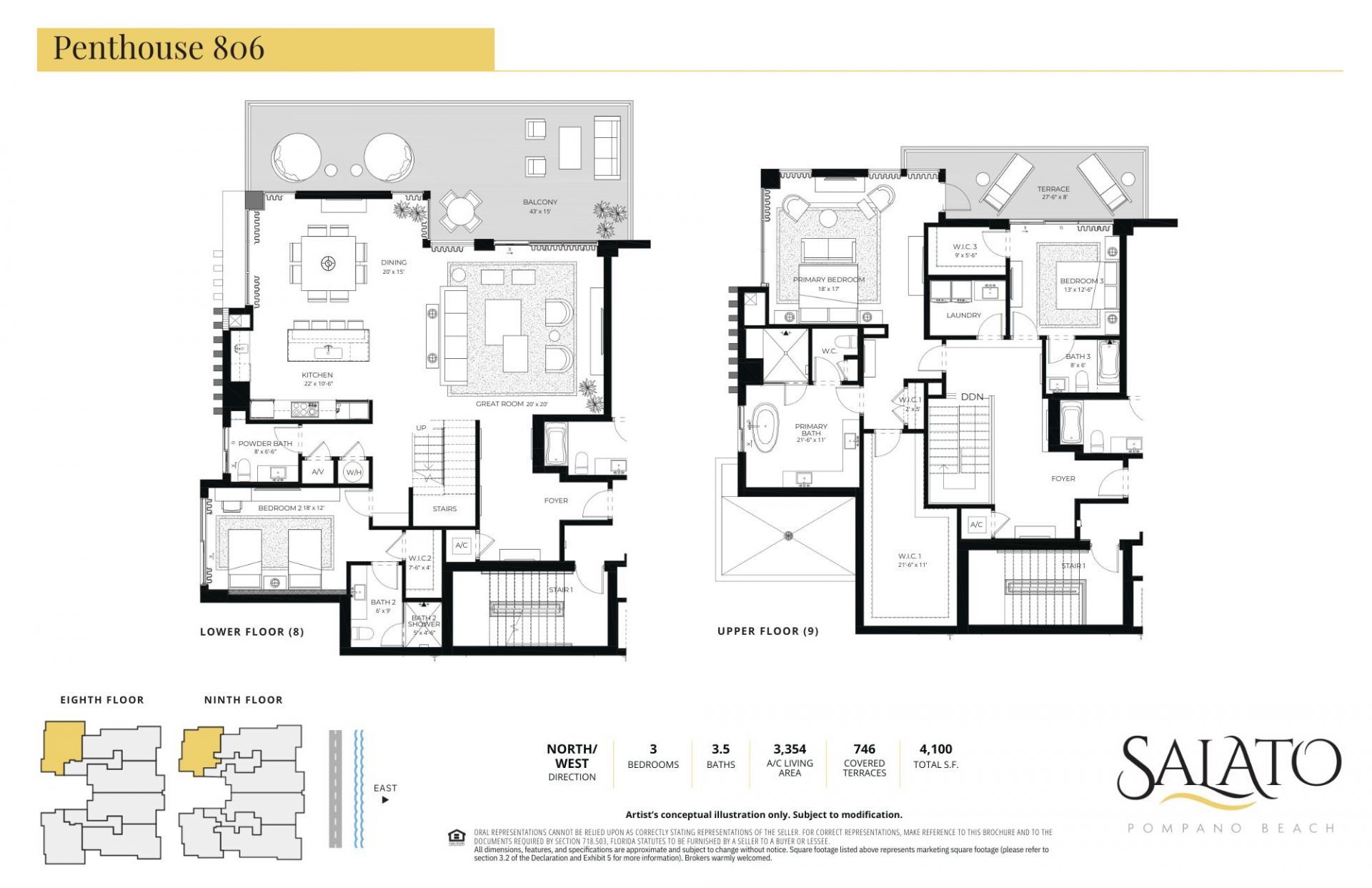 305 Briny Avenue, Unit Ph 806, Pompano Beach, FL 33062 Photo