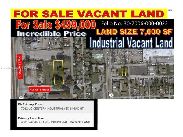LAND NW 27 AVE AND NW 68 STREET, Miami, FL 33147