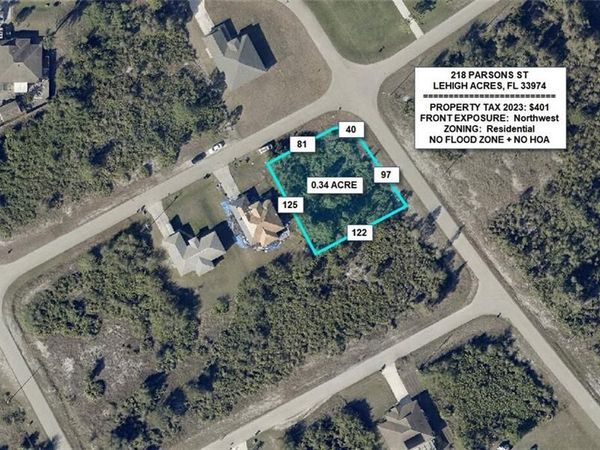 218 Parsons ST, LEHIGH ACRES, FL 33974