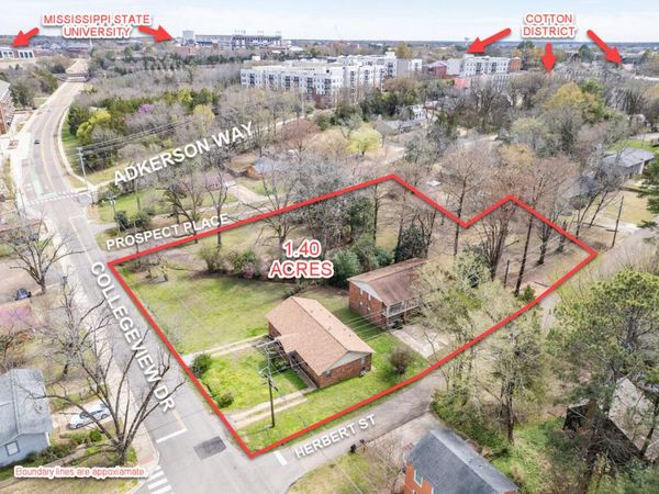 1.40ac Collegeview/Herbert/Prospect, Starkville, MS 39759