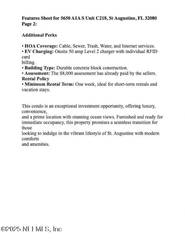 5650 A1a S, Unit C218, Saint Augustine, FL 32080 Photo