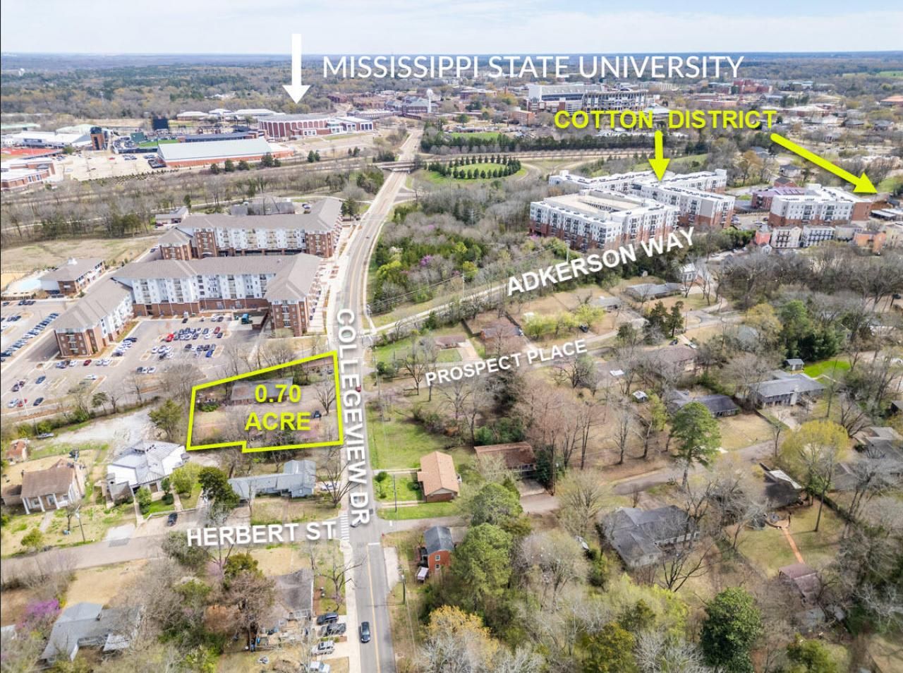 0.7 Acres N Side Of College View Dr, Starkville, MS 39759 Main Photo