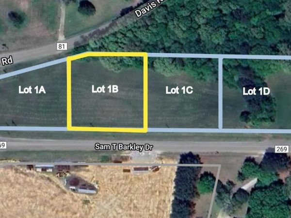 Lot 1B Sam T Barkley Dr., New Albany, MS 38652