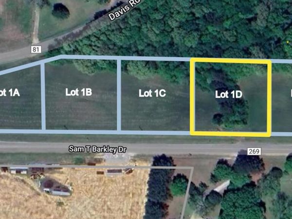 Lot 1D Sam T Barkley Road, New Albany, MS 38652