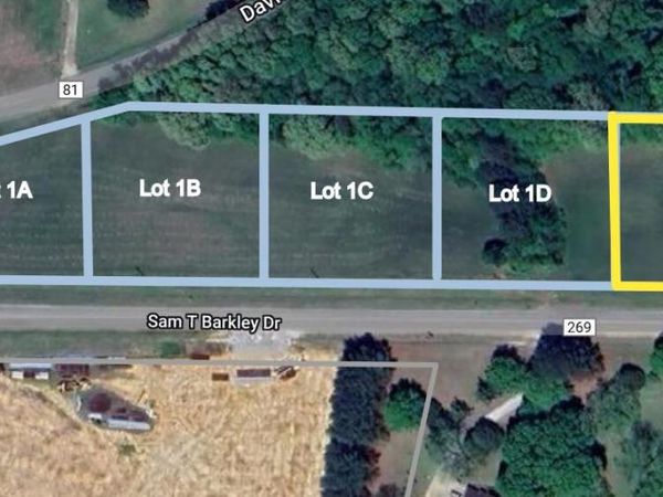 Lot 1E Sam T Barkley Road, New Albany, MS 38652
