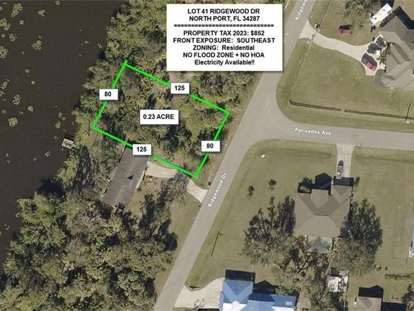 Ridgewood lot #41 DR, NORTH PORT, FL 34287