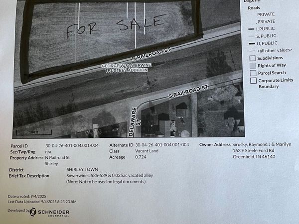 0 N Railroad Street, Shirley, IN 47384