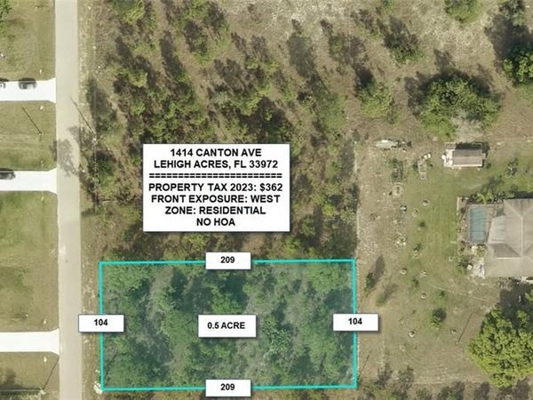 1414 Canton AVE, LEHIGH ACRES, FL 33972