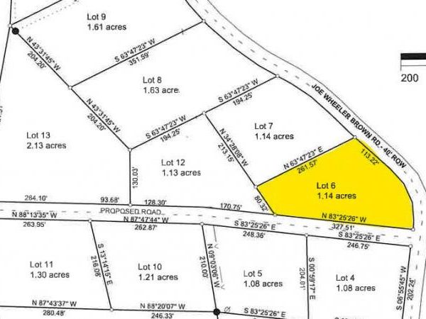 Lot 6 Joe Wheeler Brown Rd, Fulton, MS 38843
