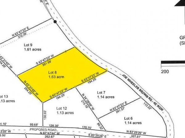 Lot 8 Joe Wheeler Brown Rd, Fulton, MS 38843
