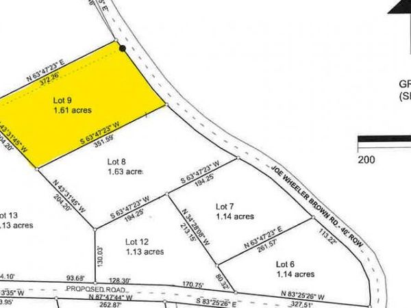 Lot 9 Joe Wheeler Brown Rd, Fairview, MS 38843