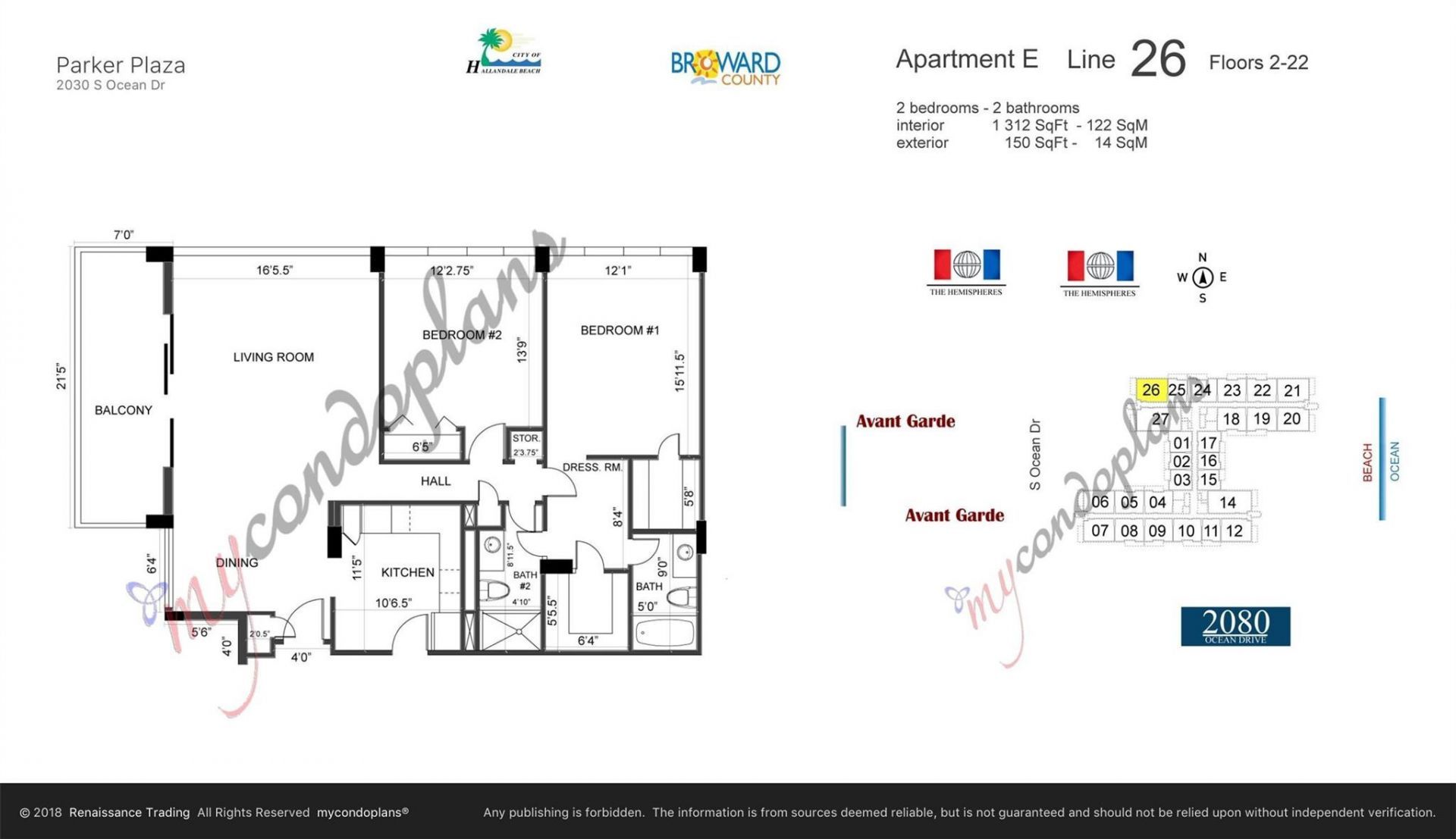 2030 S Ocean Drive, Unit 1626, Hallandale Beach, FL 33009 Photo