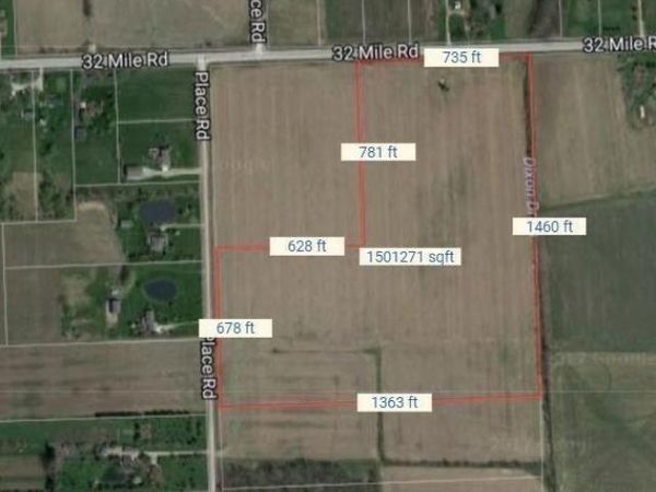 VAC 32 Mile, Lenox Twp, MI 48050