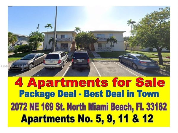 2072 NE 169th St, Unit Apartments, North Miami Beach, FL 33162