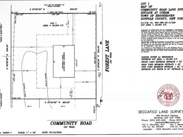 Lot # 1 Forest Lane, Coram, NY 11727