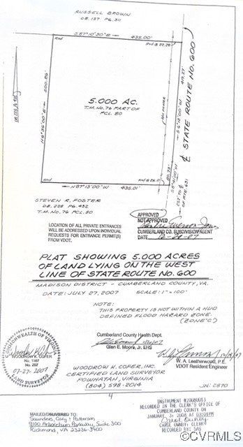 0 Stoney Point Road, Cumberland, VA 23040 Main Photo