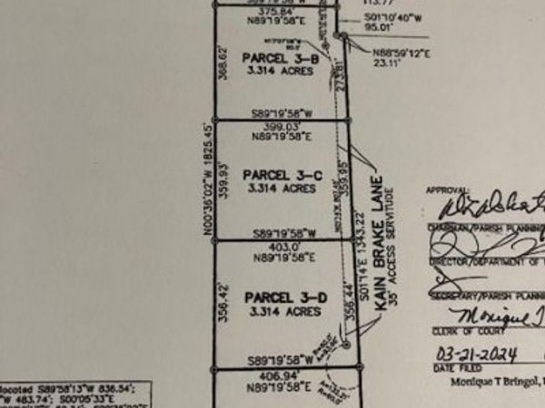3-C KAIN BRAKE Lane, Sun, LA 70427