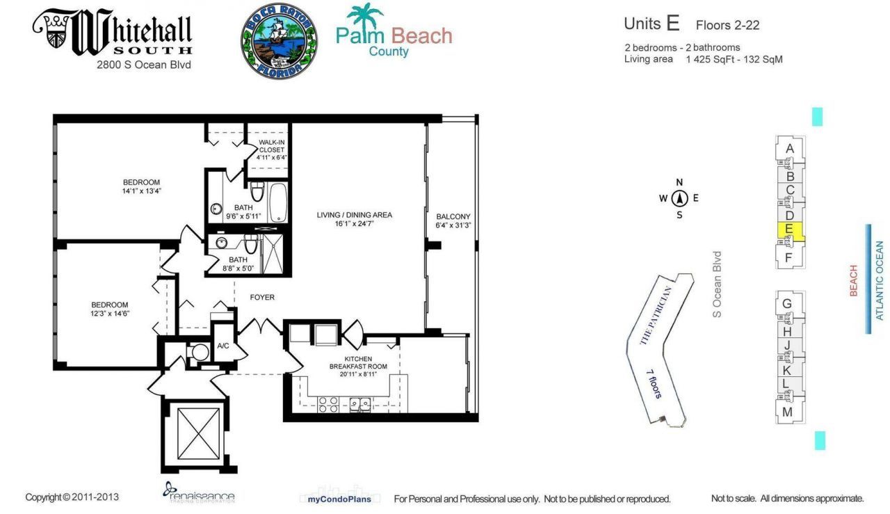 2800 S Ocean Boulevard, Unit 7-E, Boca Raton, FL 33432 Photo