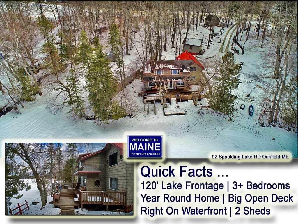 92 Spaulding Lake Road, Oakfield, ME 04763 Main Photo