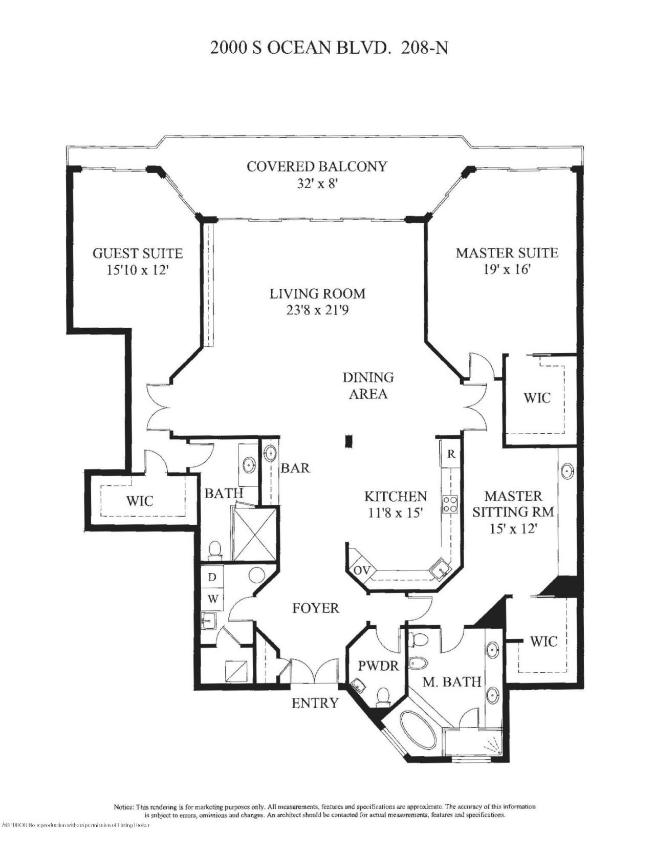 2000 S Ocean Boulevard, Unit 208N, Palm Beach, FL 33480 Photo
