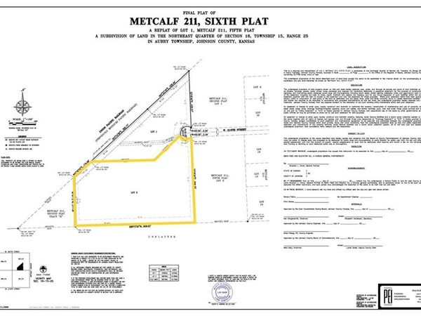 Metcalf 211, Six Plat, 210th Street, Bucyrus, KS 66013