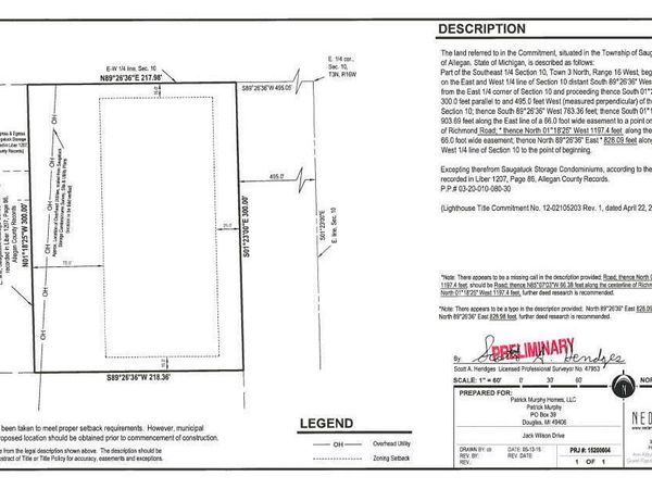 Lot Jack Wilson Drive, Saugatuck, MI 49453