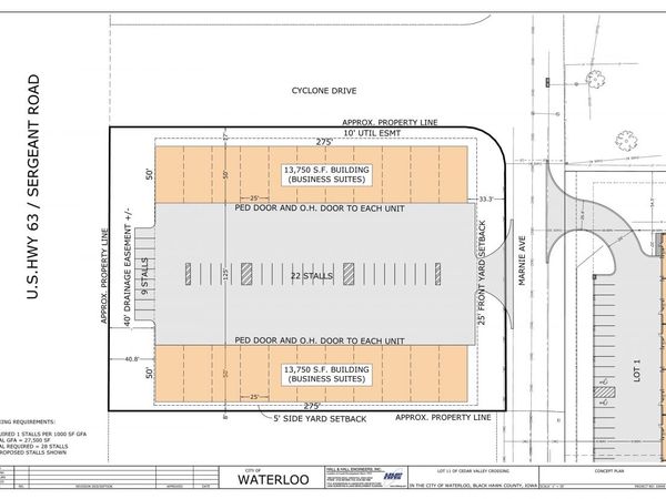 Lot 4 -Business Flex Space - For Lease, Waterloo, IA 50701