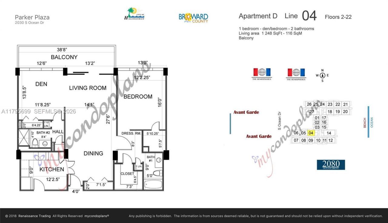2030 S Ocean Dr, Unit 1804, Hallandale Beach, FL 33009 Photo