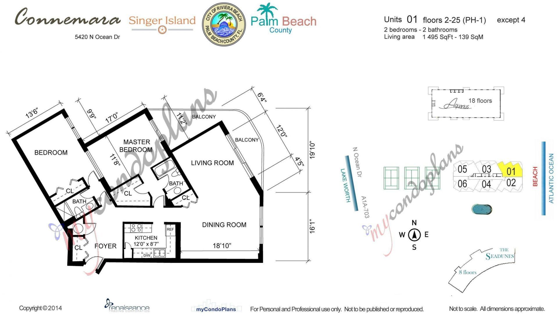 5420 N Ocean Drive, Unit 1001, Singer Island, FL 33404 Photo