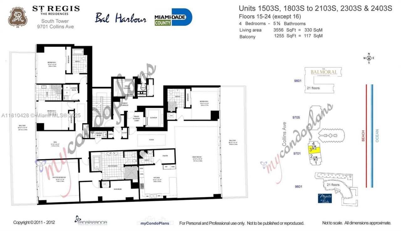 9701 Collins Ave, Unit 2403S, Bal Harbour, FL 33154 Photo