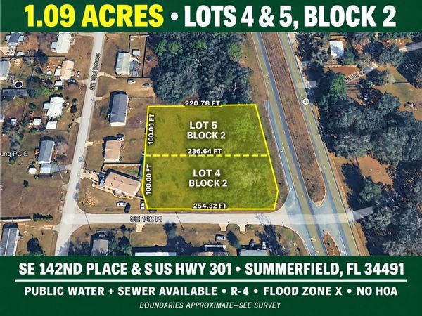 Corner SE 142ND PLACE & S US HWY-301, SUMMERFIELD, FL 34491