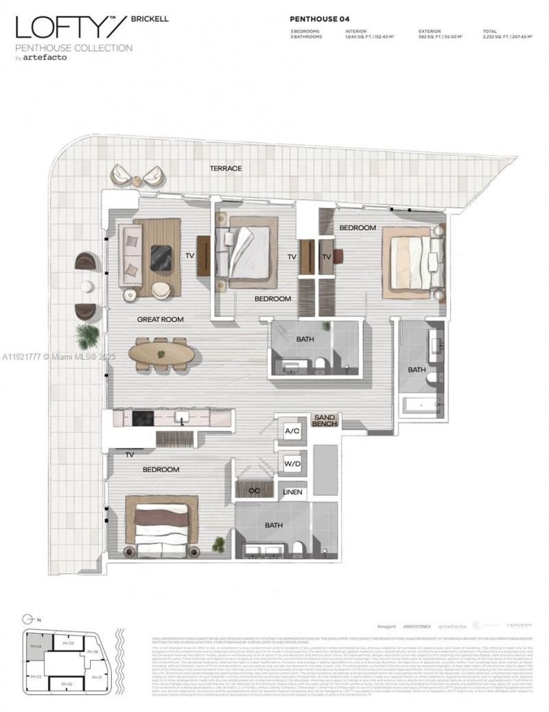 99 SW 7th St, Unit PH-4204, Miami, FL 33131 Photo