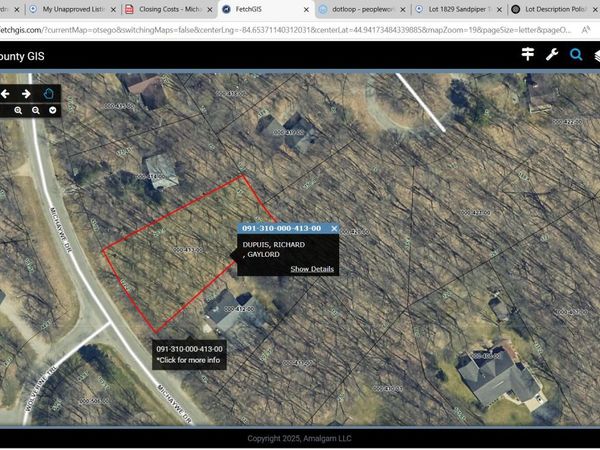Lot 413 Michaywe Drive, Gaylord, MI 49735