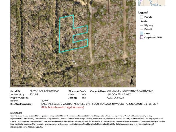 Tbd Lake Taneycomo Woods, Branson, MO 65616