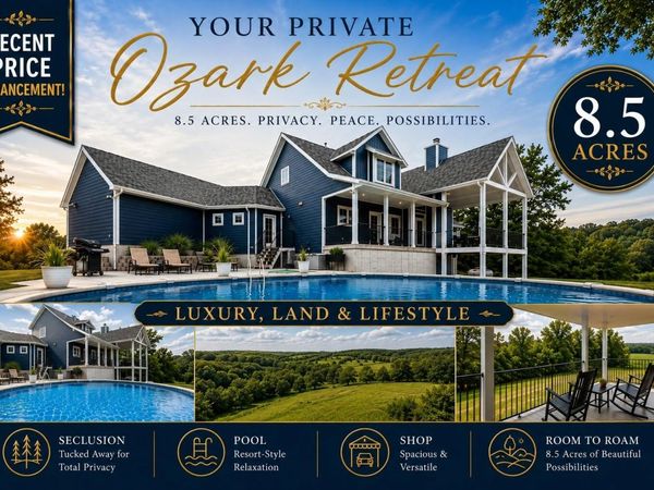 155 Cedar Springs - 8.5 Acres Avenue, Kissee Mills, MO 65680