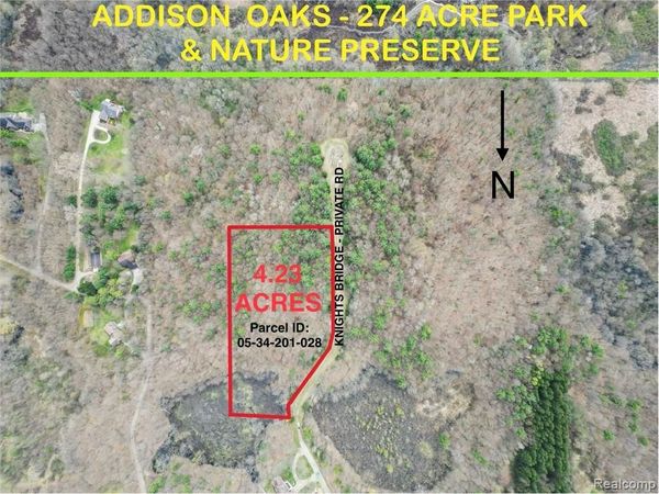 4.23 Acres VL - KNIGHTS BRIDGE Road, Addison Twp, MI 48367