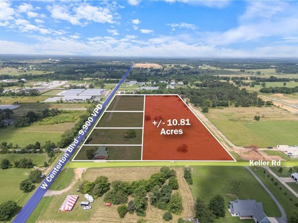 111 Keller Road, Unit 10.81 Acre, Centerton, AR 72719