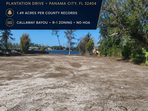 TBD PLANTATION DRIVE, PANAMA CITY, FL 32404