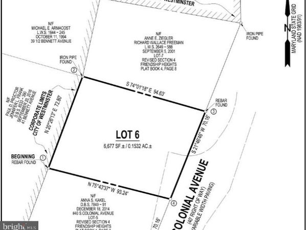 42 COLONIAL AVENUE, WESTMINSTER, MD 21157