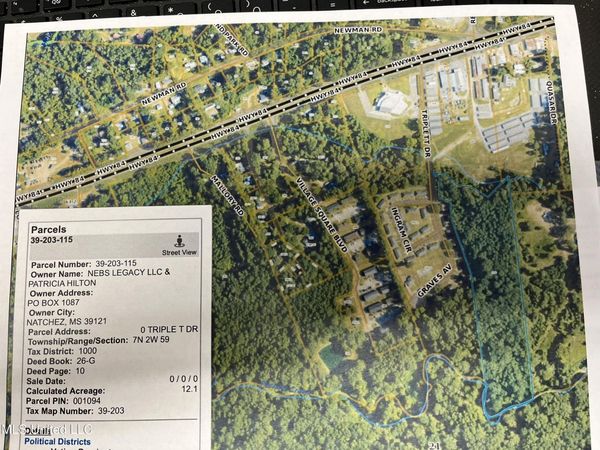 0 Triplett Drive, Natchez, MS 39120