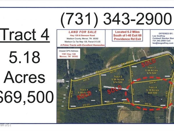 0 138 Highway , Mercer, TN 38392