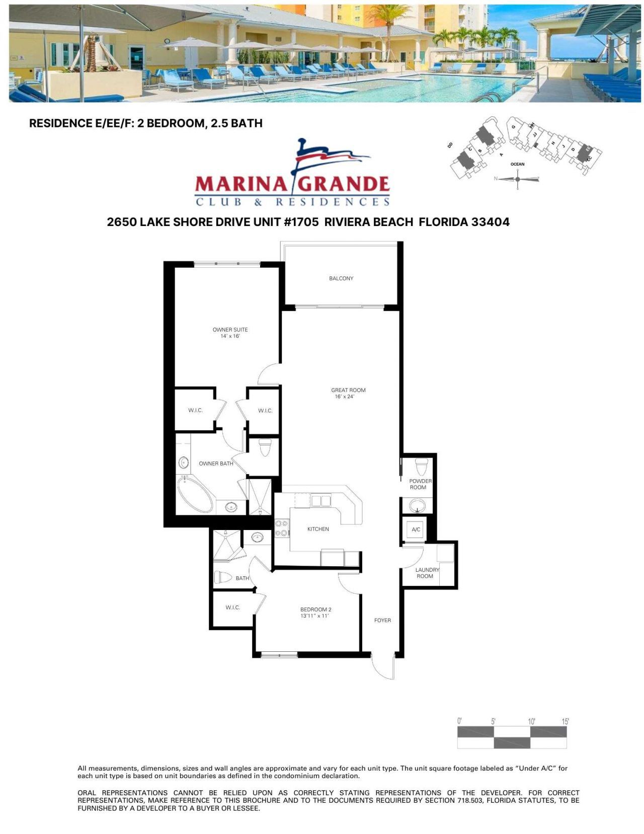 2650 Lake Shore Drive, Unit 1705, Riviera Beach, FL 33404 Photo