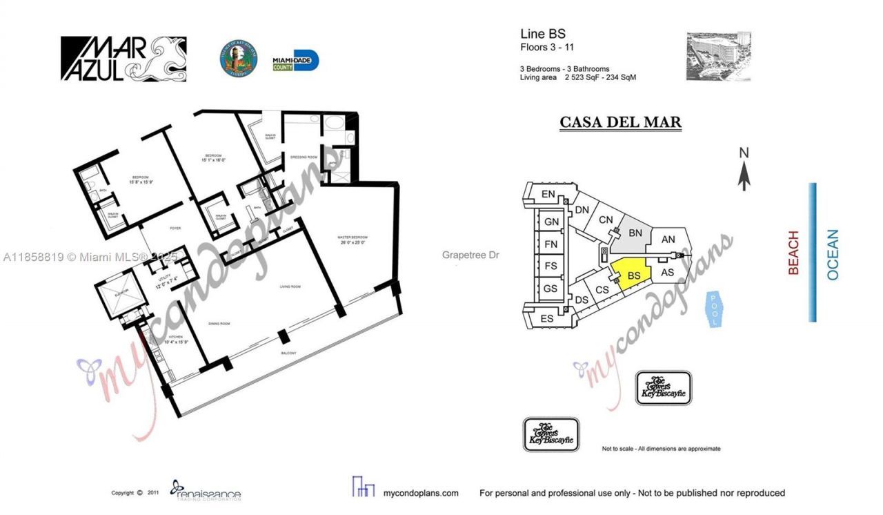 600 Grapetree Dr, Unit 3BS, Key Biscayne, FL 33149 Photo
