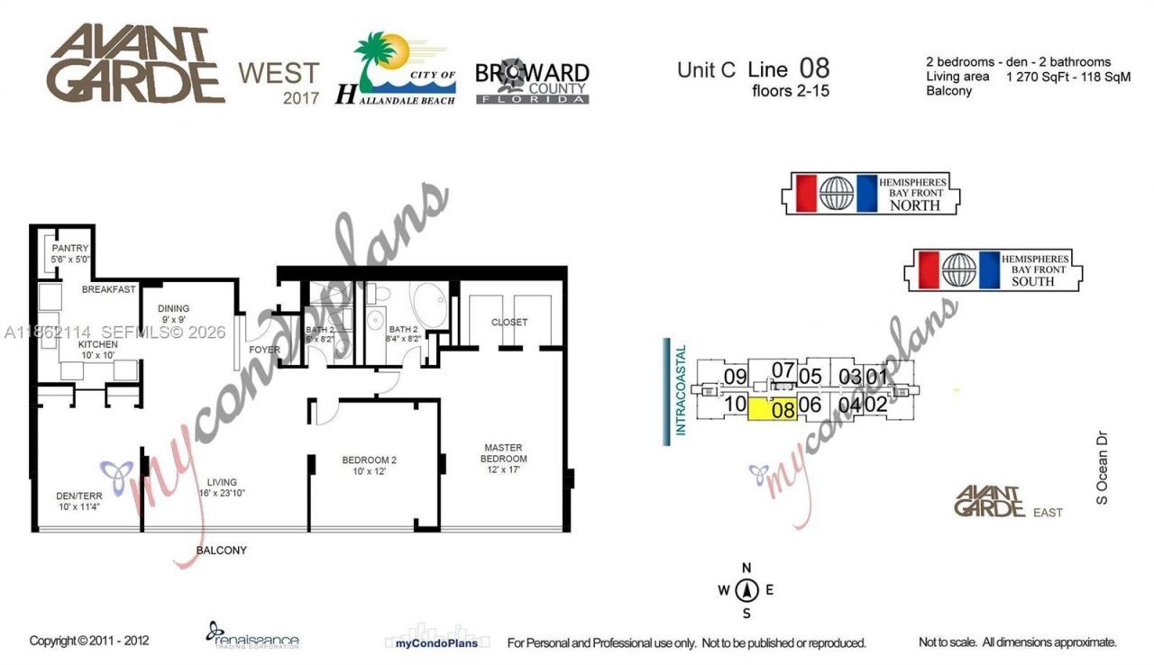 2017 S Ocean Dr, Unit 1008, Hallandale Beach, FL 33009 Photo
