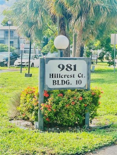 981 Hillcrest Court, Unit 306, Hollywood, FL 33021 Photo