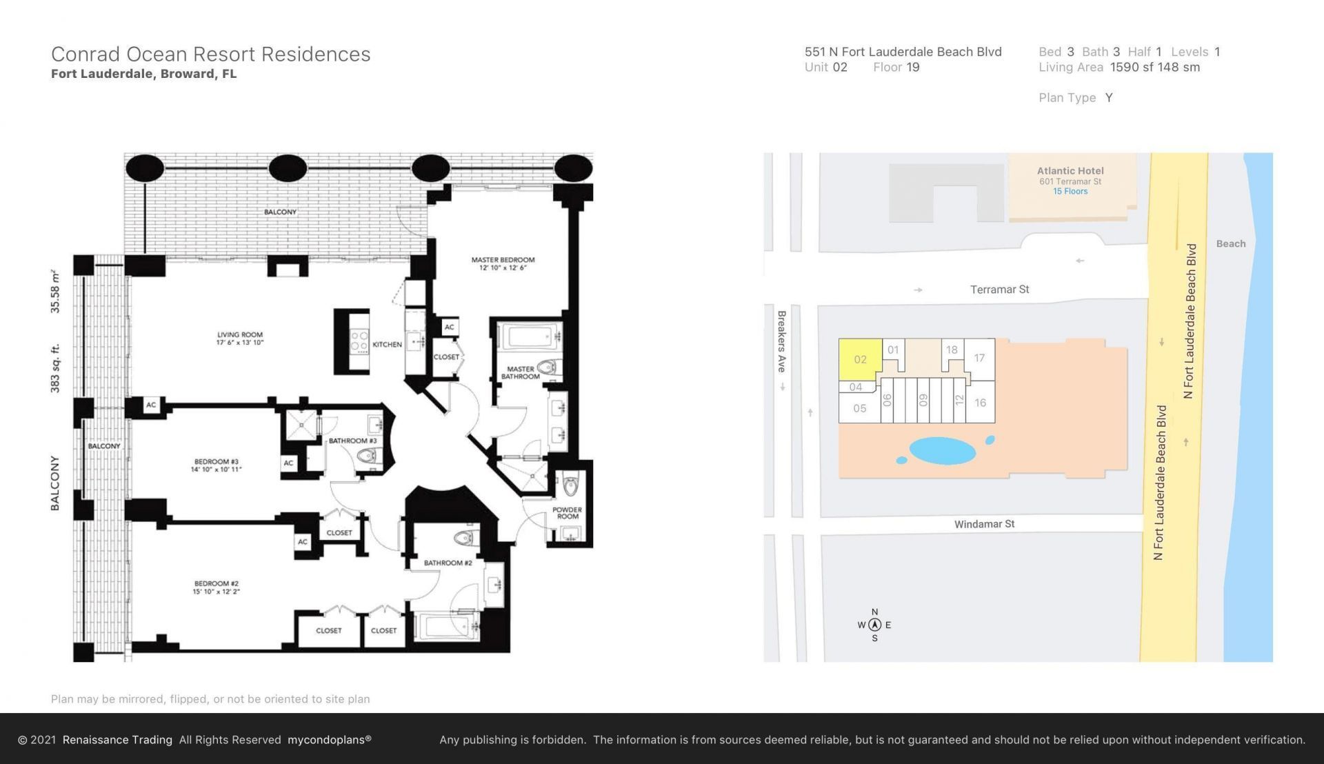 551 N Fort Lauderdale Beach Boulevard, Unit R1902, Fort Lauderdale, FL 33304 Photo