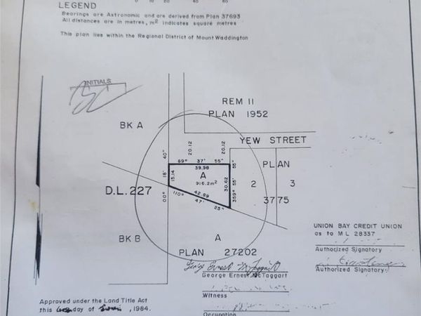 Lot A Yew St, Alert Bay, BC V0N 1A0